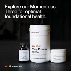 Monohidrato de creatina en polvo marca Momentous