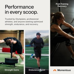 Monohidrato de creatina en polvo marca Momentous